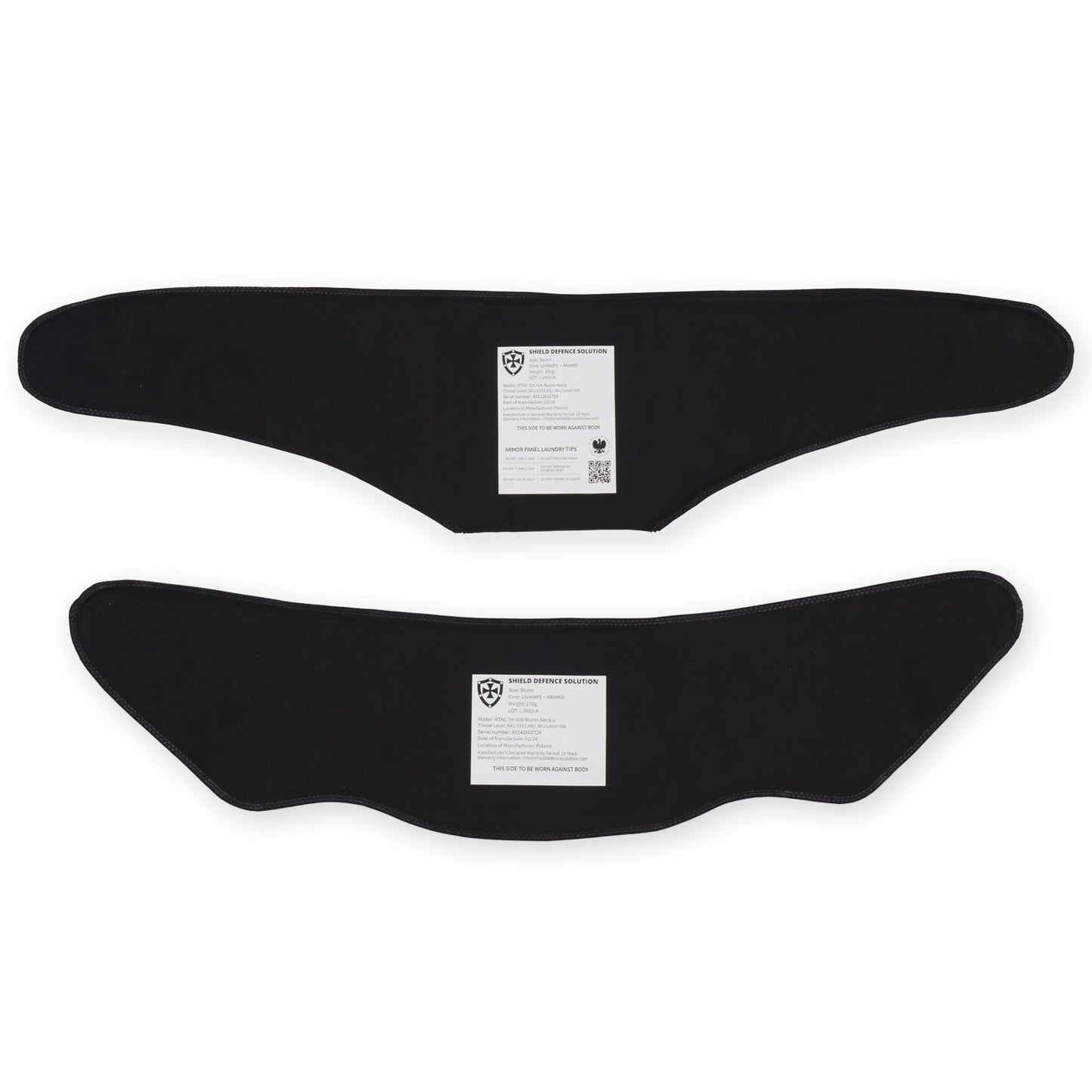 Set di Inserti Balistici Morbidi per Gorgiera M-Tac Sturm
